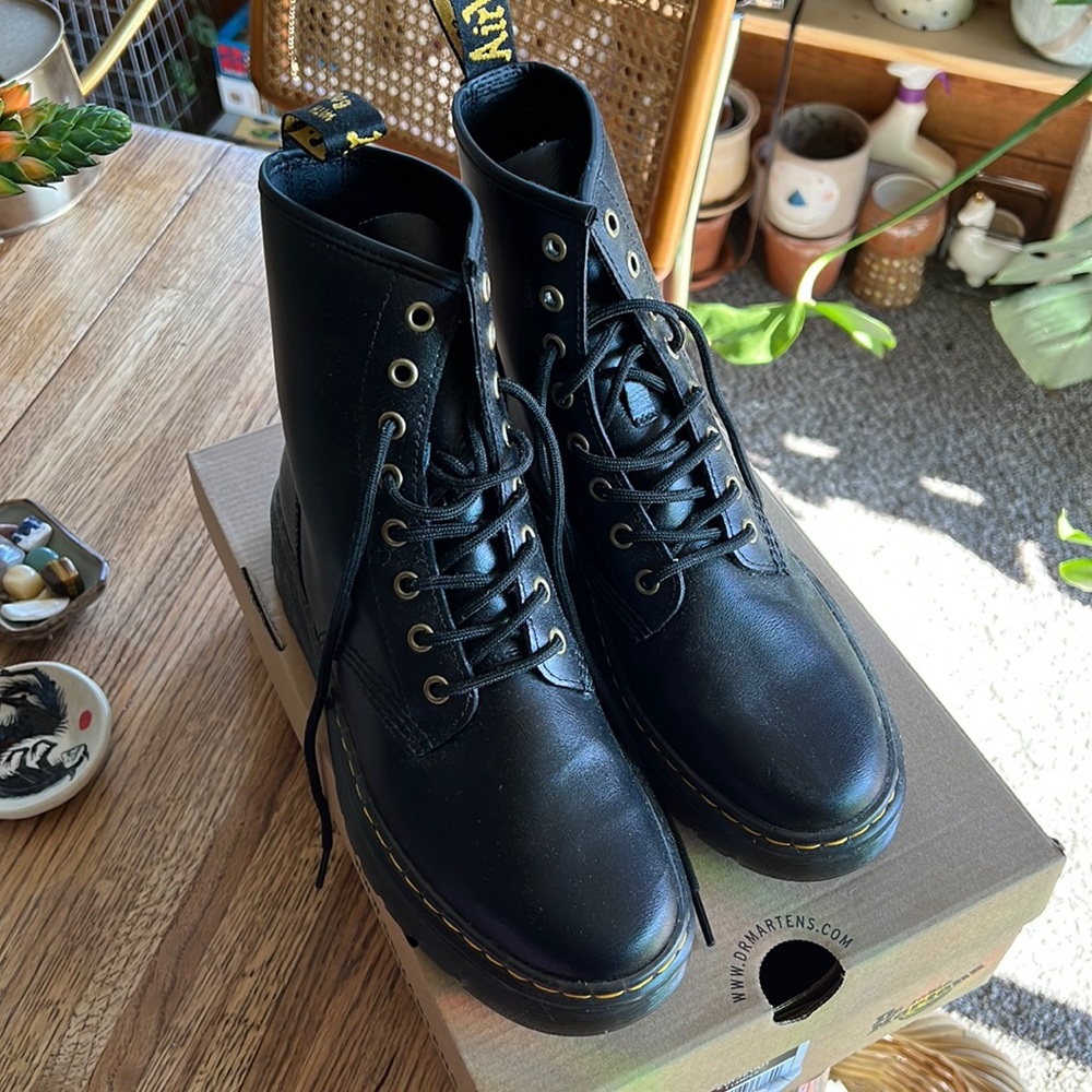 Doc Marten Zavala Black Boots - worn once! Like new